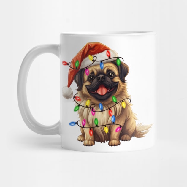 Christmas Pekingese by Chromatic Fusion Studio